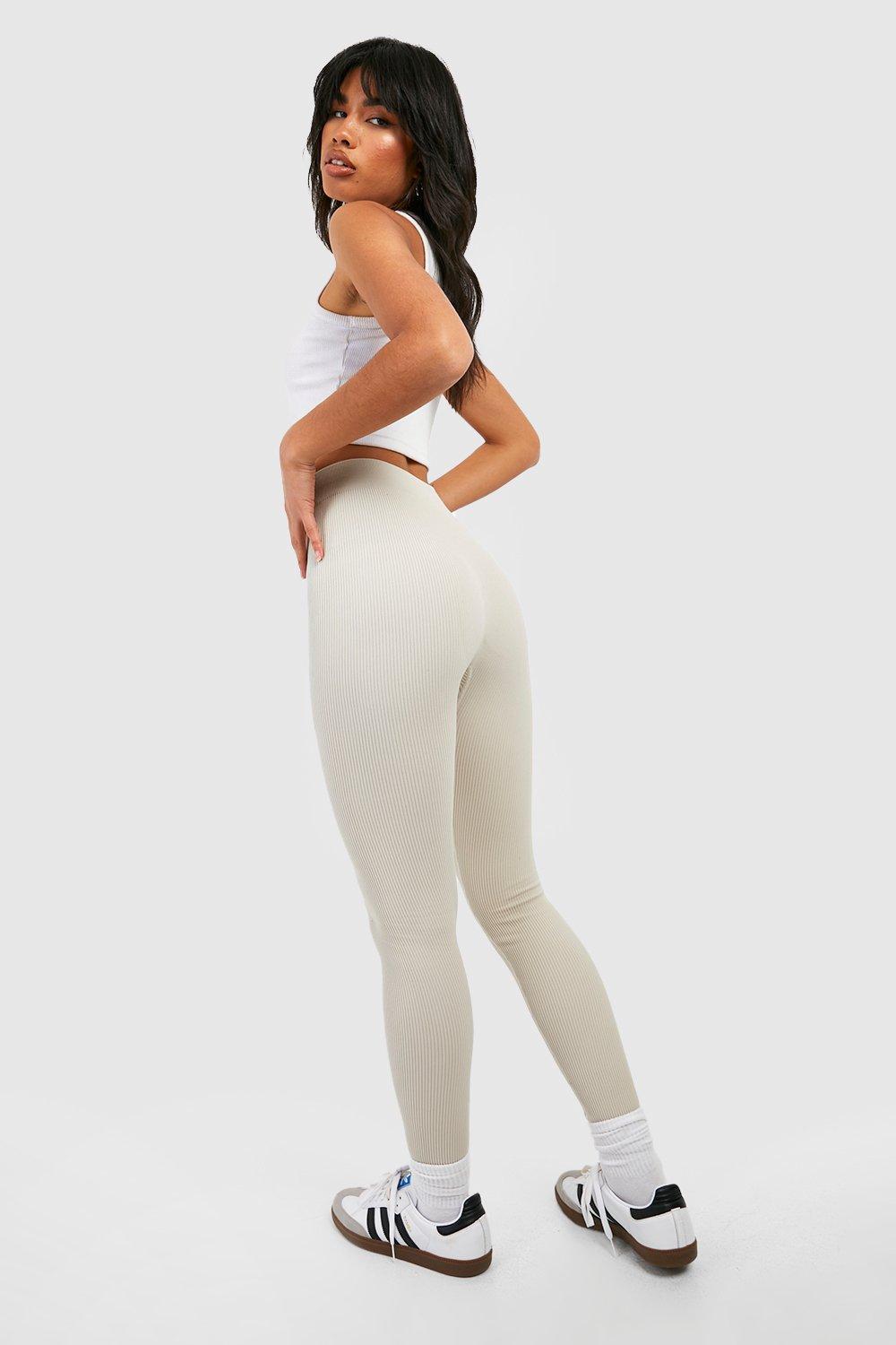 Yoga Basic Conjunto deportivo inconsútil tejido de canalé, Moda de Mujer