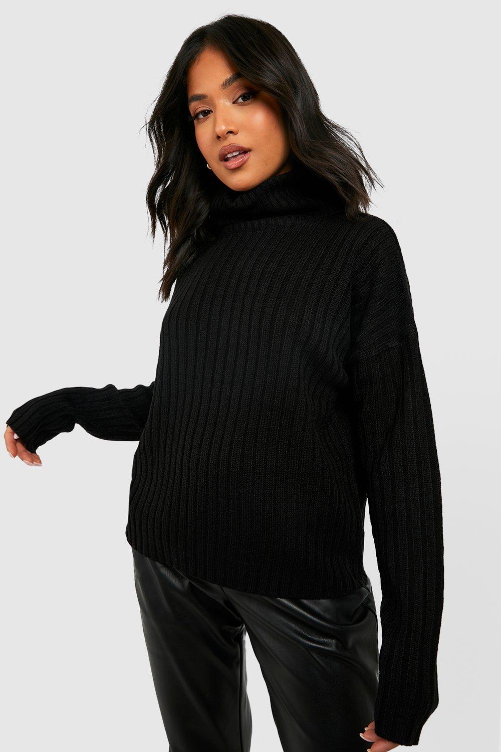 Boohoo black turtleneck best sale