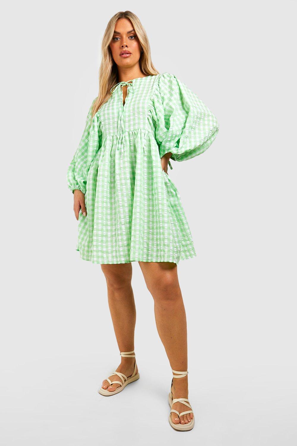 Robe vichy grande taille sales