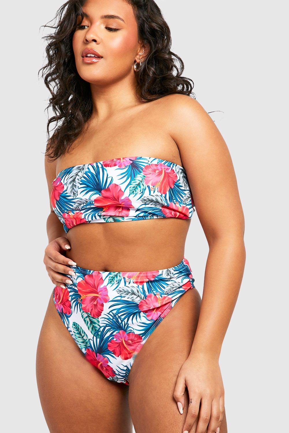 Plus Essentials Bandeau Swimsuit