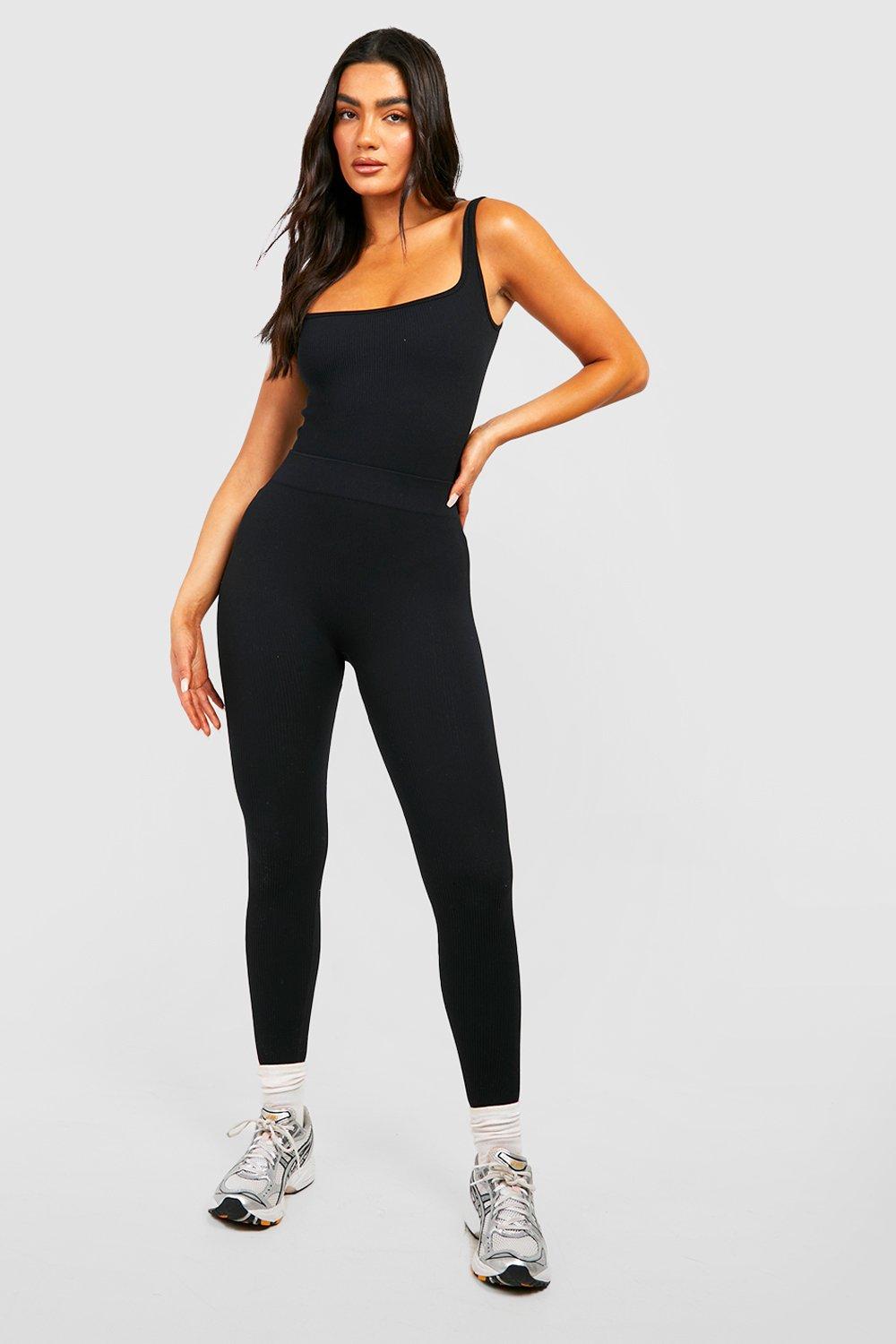  Structured Contour Sleeveless Bodycon Strappy Jumpsuit