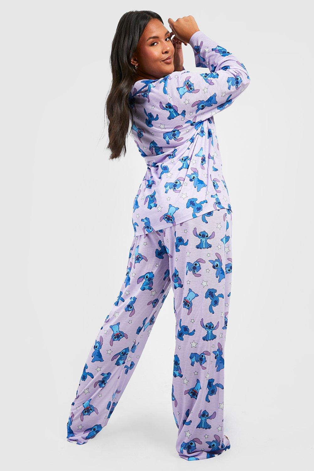 Plus Disney Lilo & Stitch Button Up Pajama Pants Set