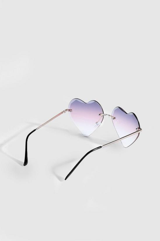 boohoo Ombre Heart Sunglasses 3
