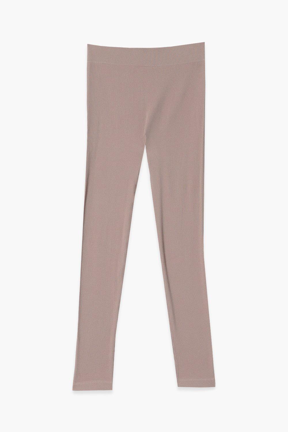 Beige split online legging