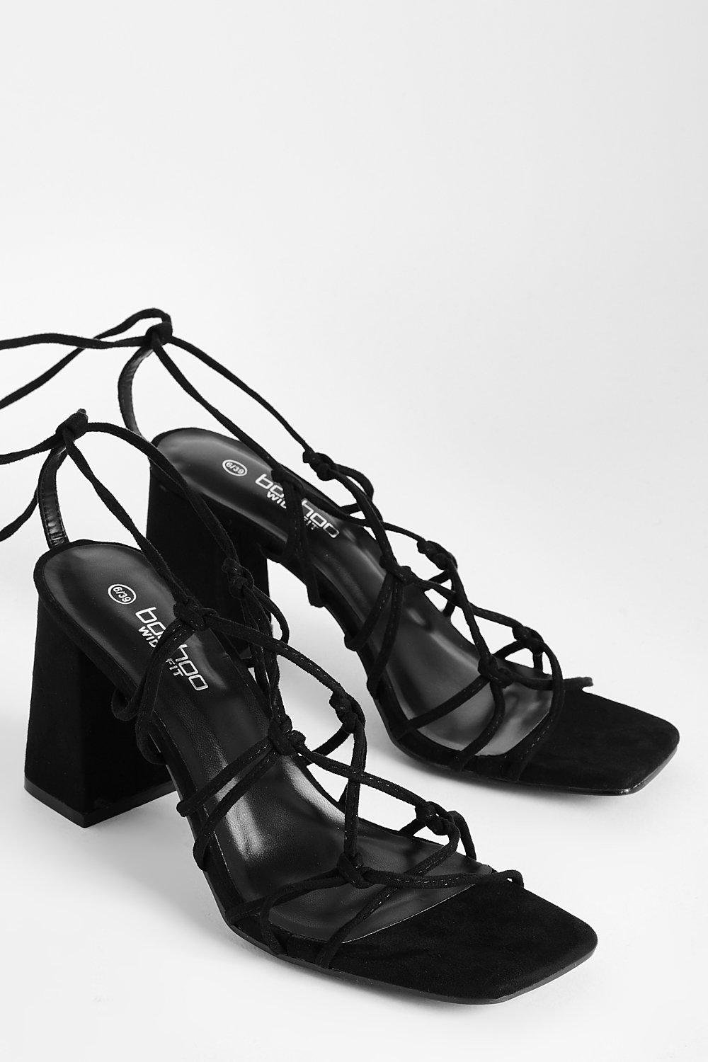 Wide fit caged heels hotsell