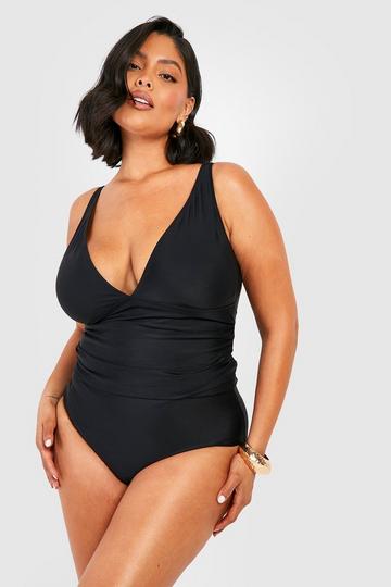 Plus Curve Enhance Smoothing Tankini black