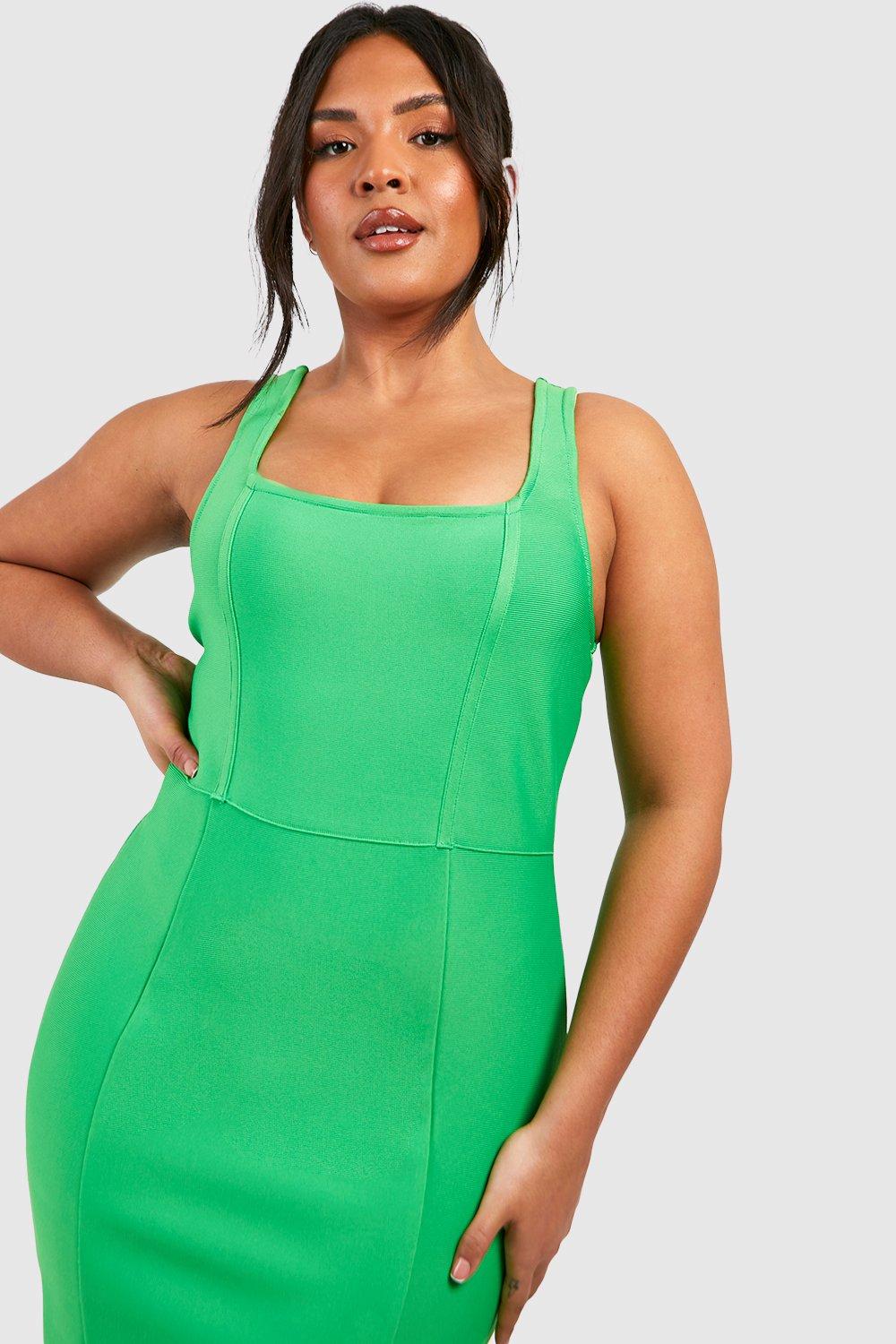 Green bandage dress store uk