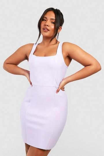 Plus Premium Bandage Mini Dress lilac