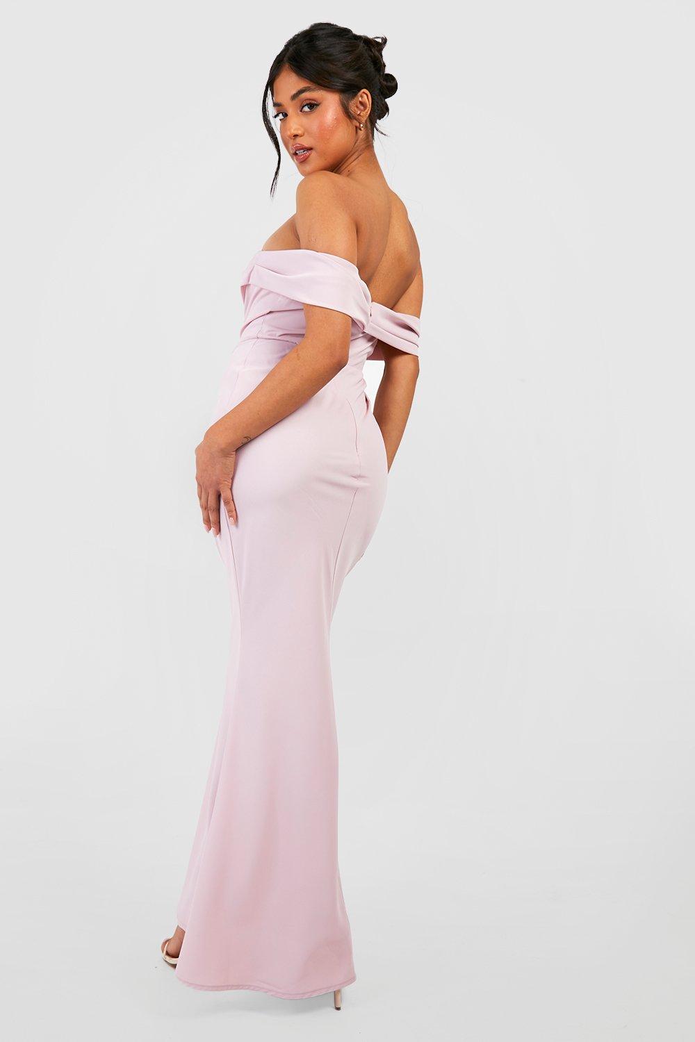 Off shoulder shop maxi dress petite