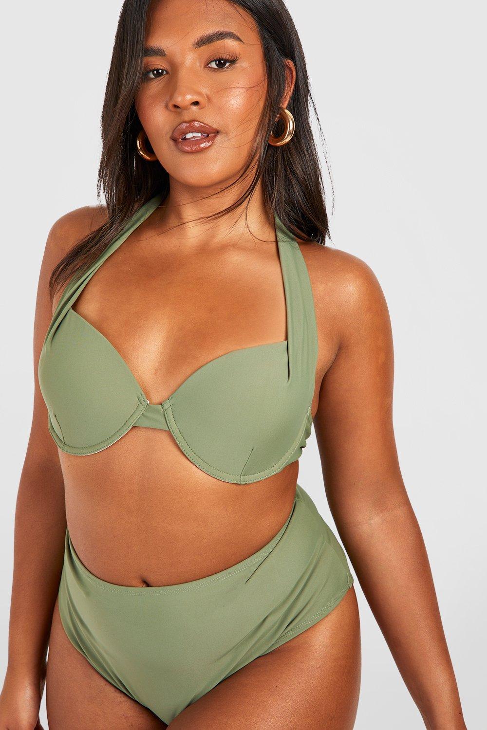 Curved underwire sale bikini