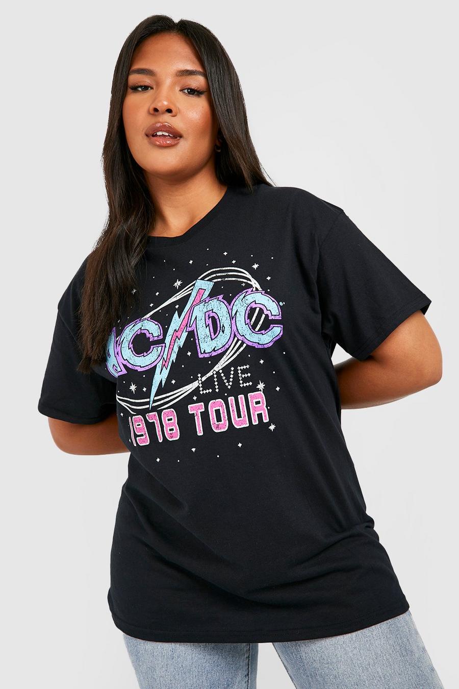 Black Plus Acdc Live Tour Band T-shirt image number 1