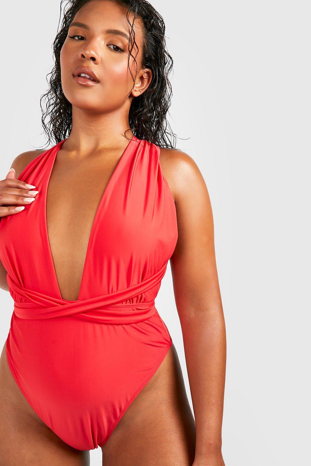 Red store multiway swimsuit