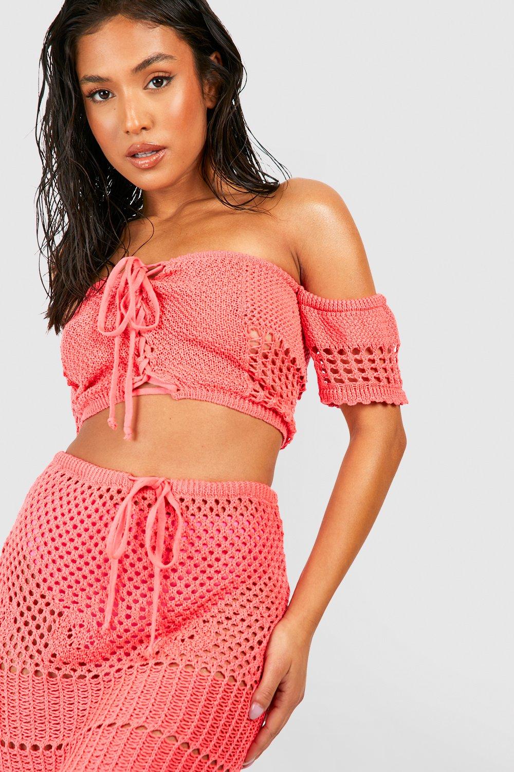 Neon cheap crochet top