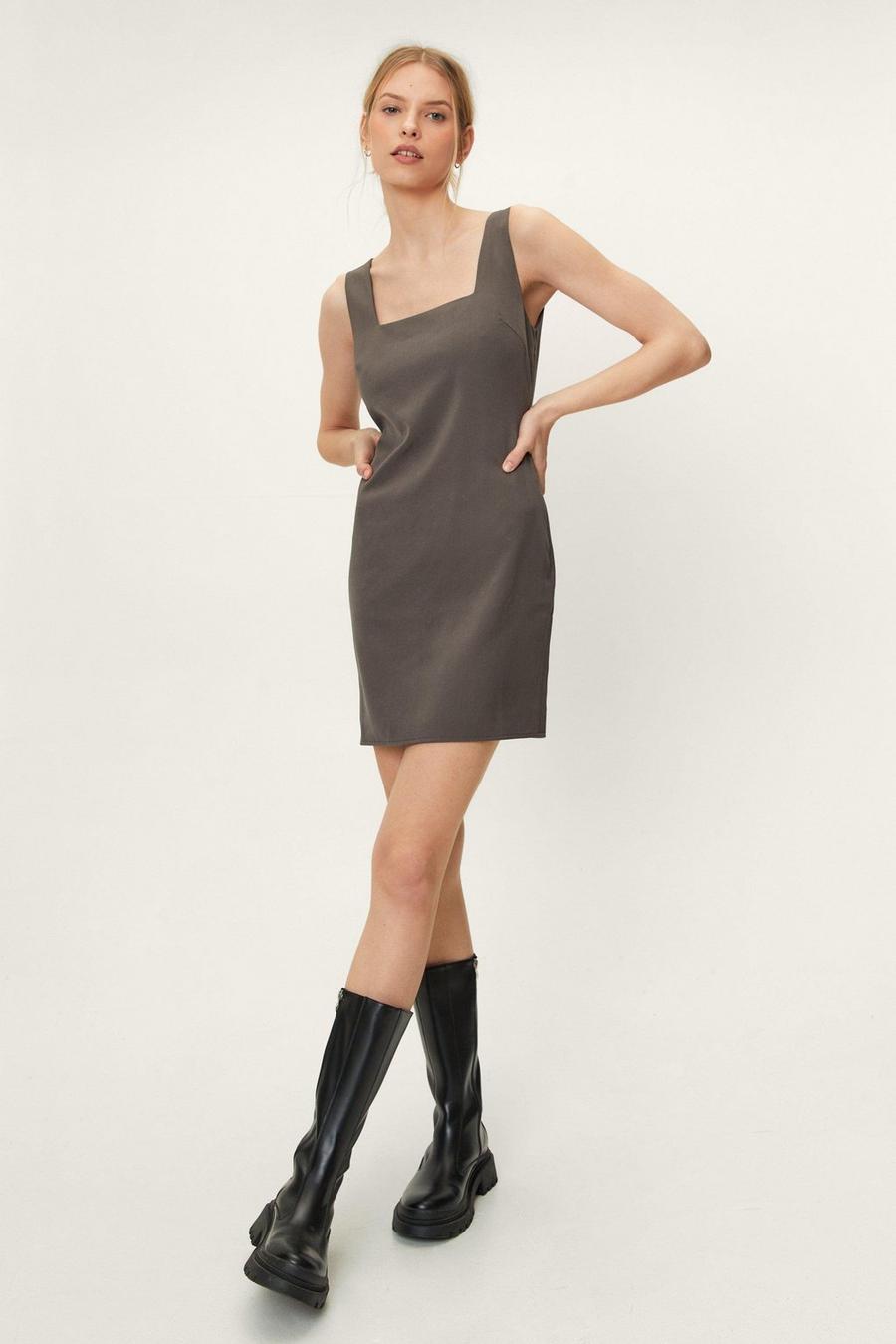 Tailored Square Neck Co Ord Mini Dress image number 1