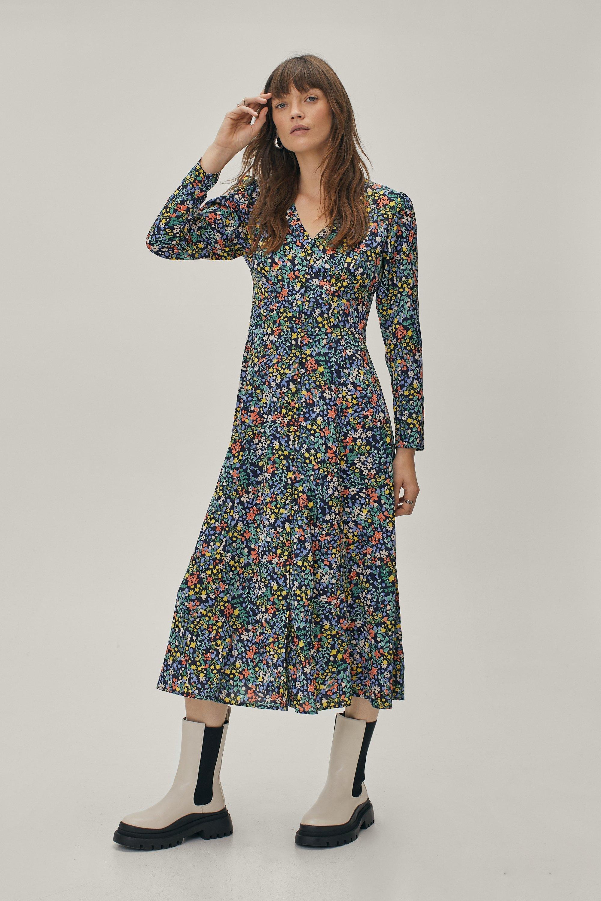 Button down store tea dress