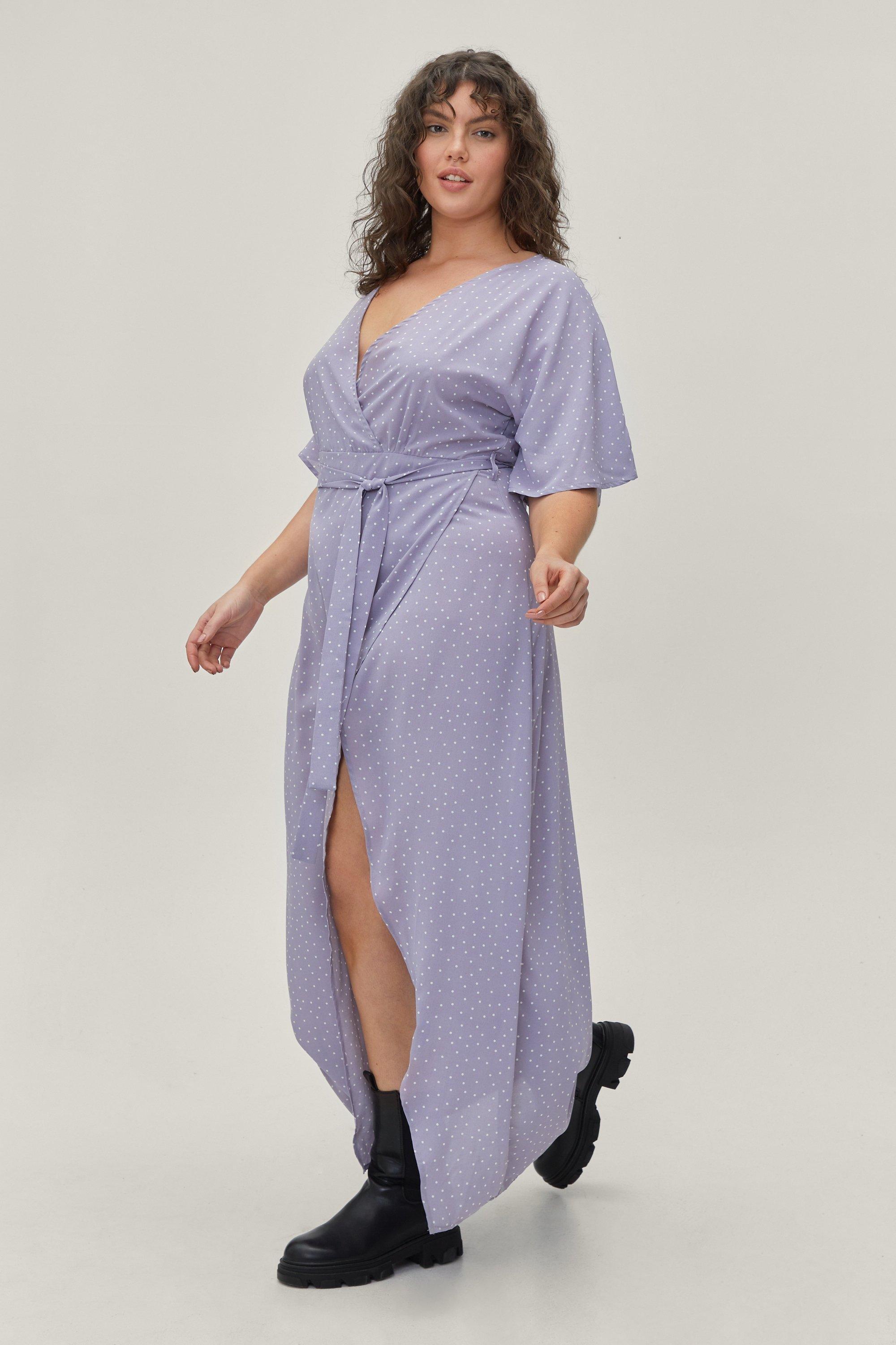 Mauve wrap sales maxi dress