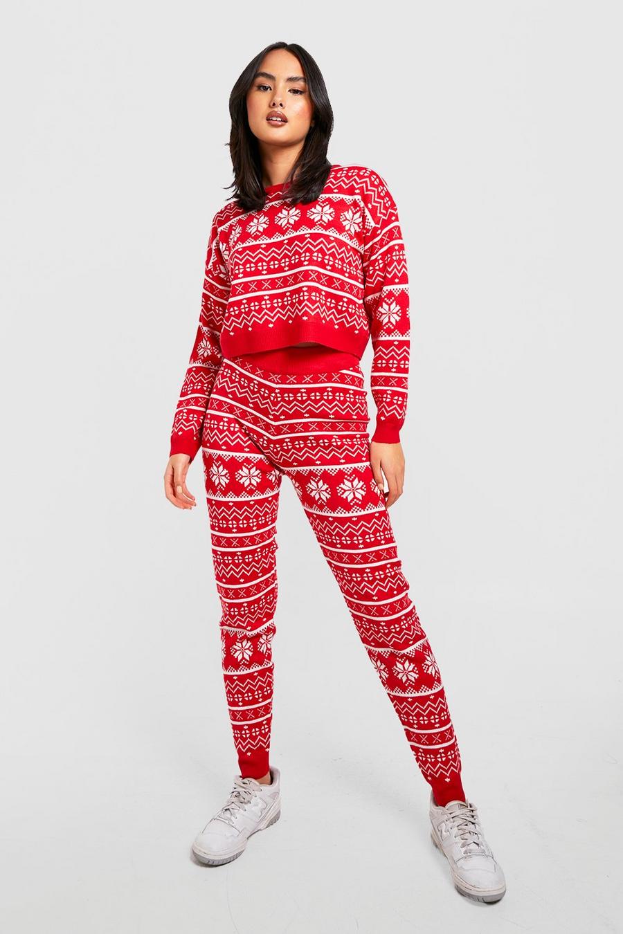 Red All Over Fairisle Christmas Co-ord  image number 1