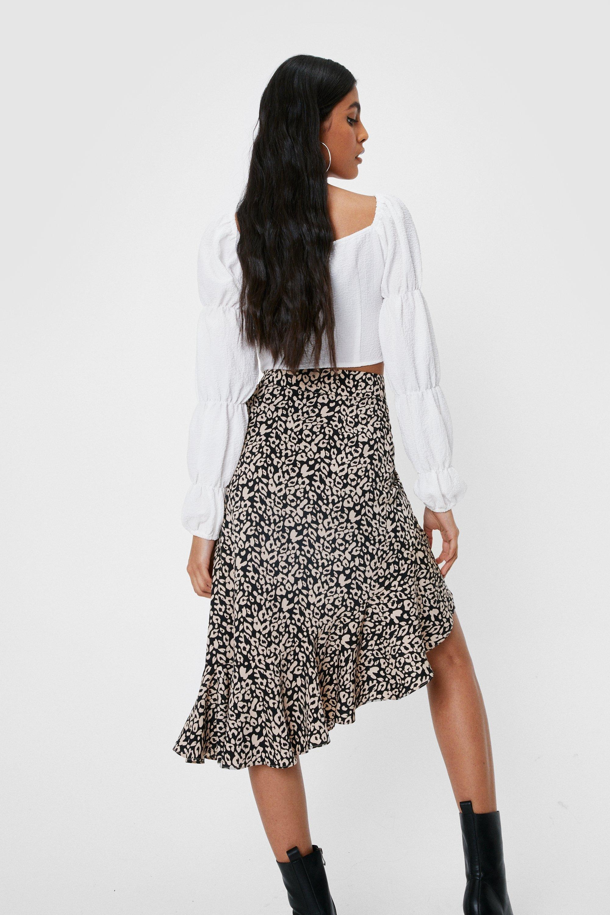 Animal print skirt on sale ally