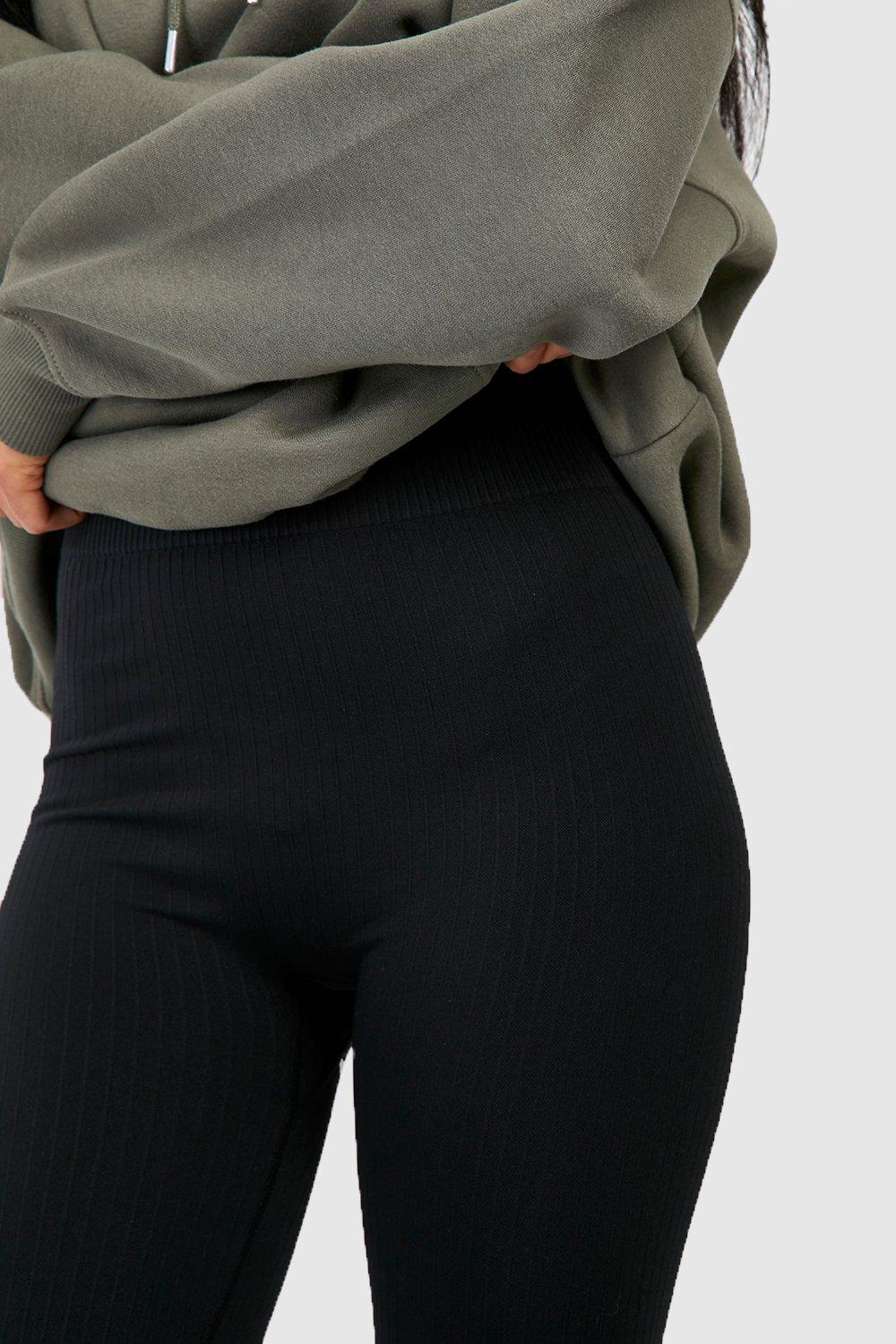 Seamless Ribbed Hight Waisted Leggings