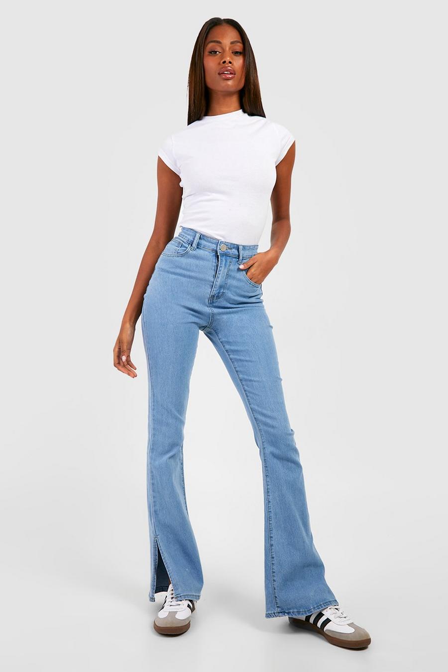 Split hem flared jeans, Collection 2022