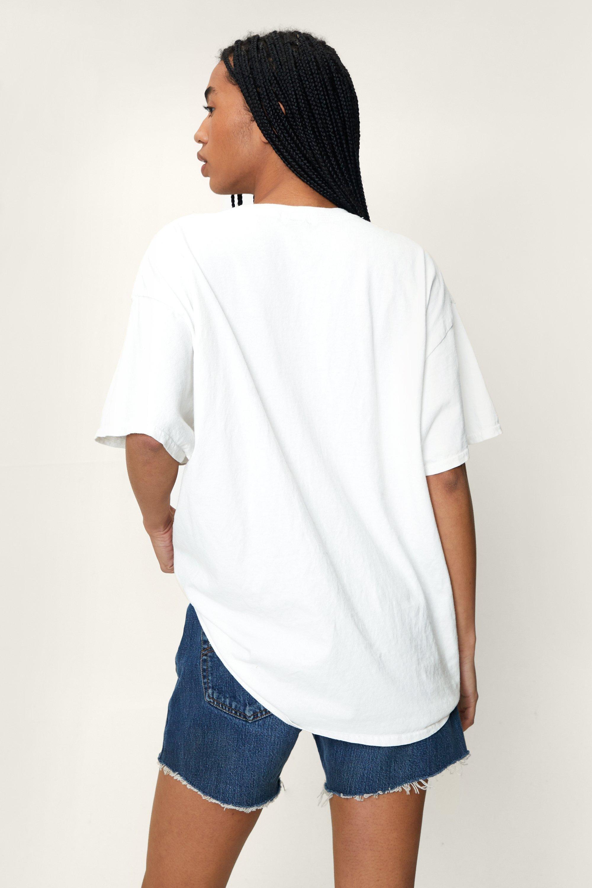 Sydney Graphic Oversized Washed T shirt boohoo USA