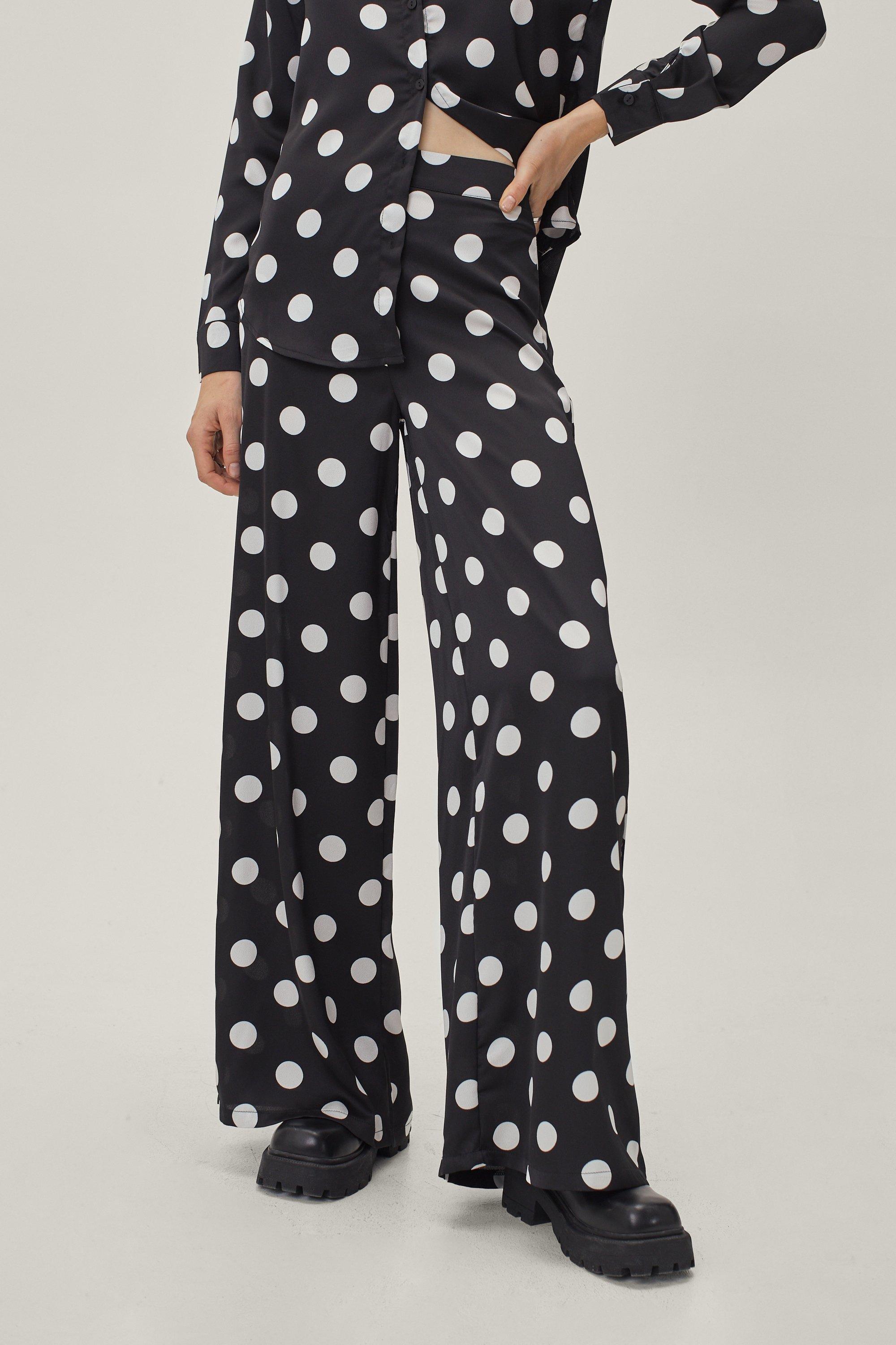 Boohoo polka dot on sale trousers