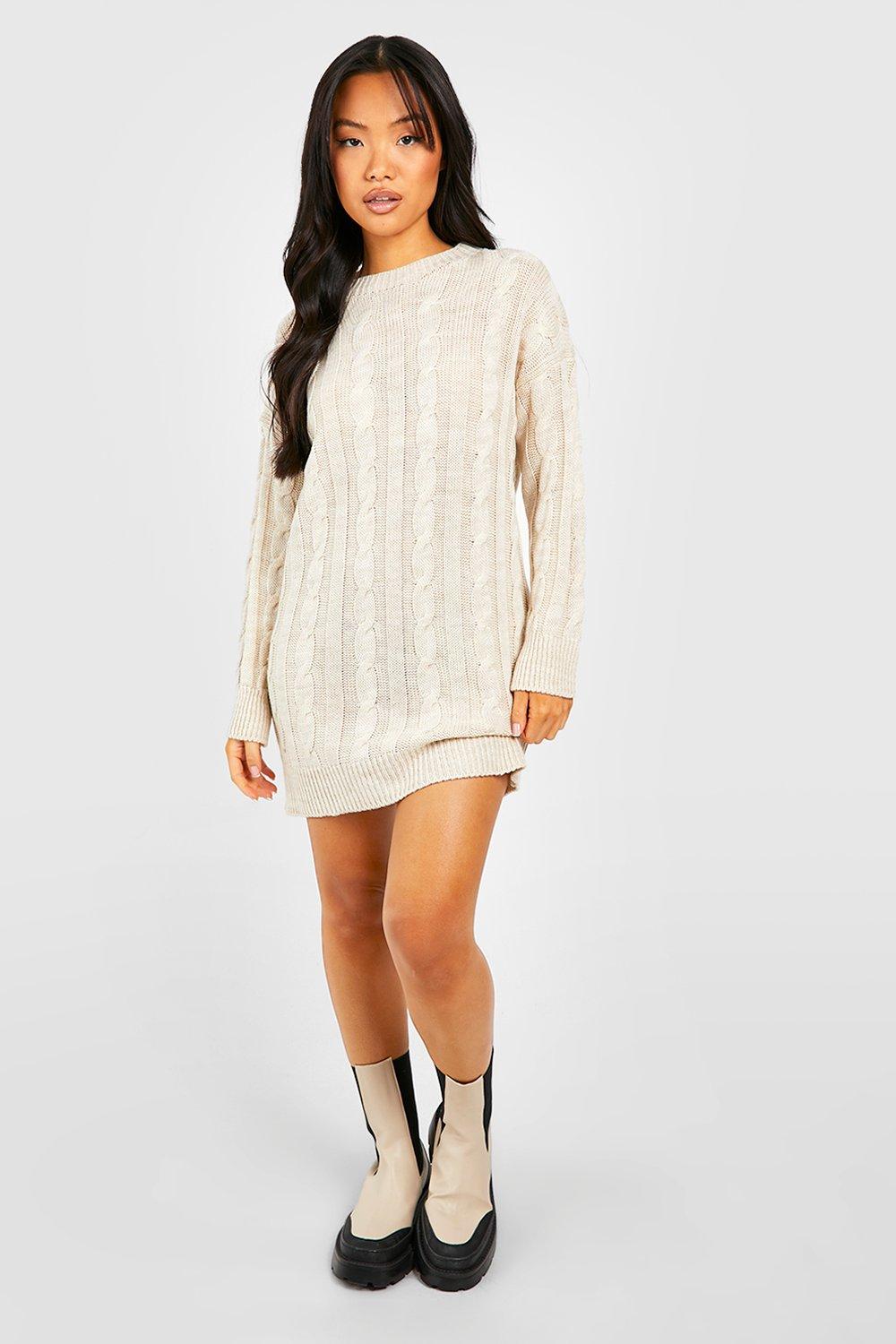 Cream deals jumper dress