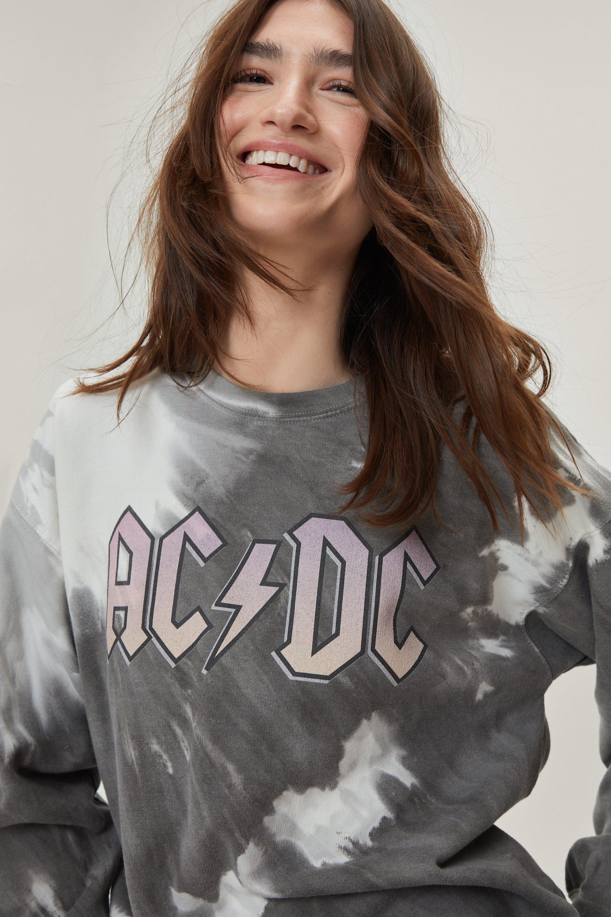 Sweat tie dye imprim ACDC