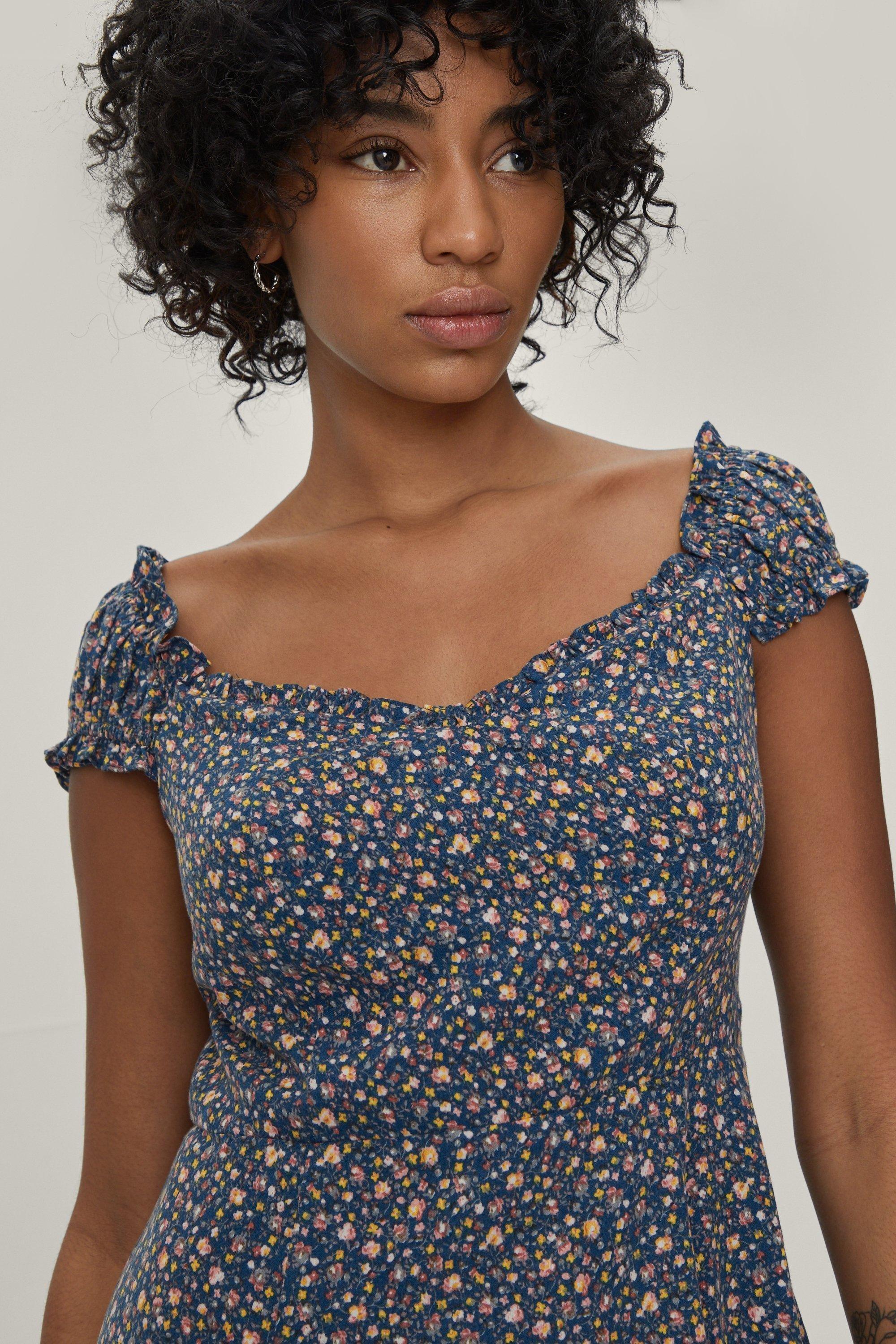 Boohoo floral outlet tea dress