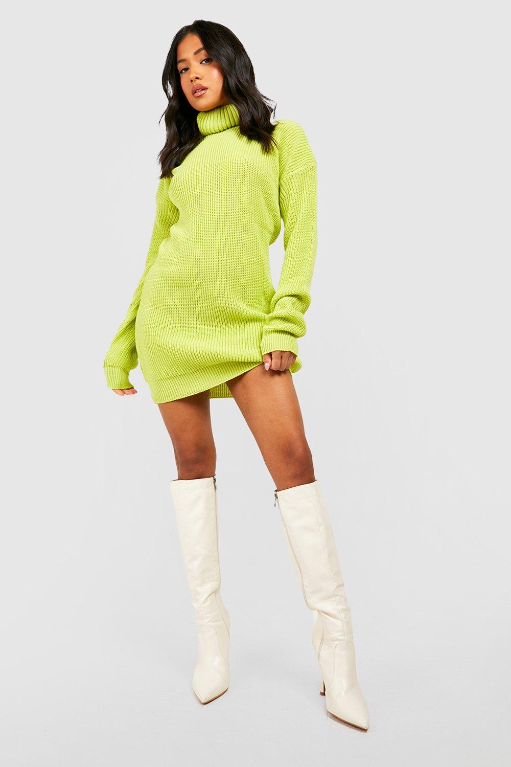 Lime green cheap jumper dress