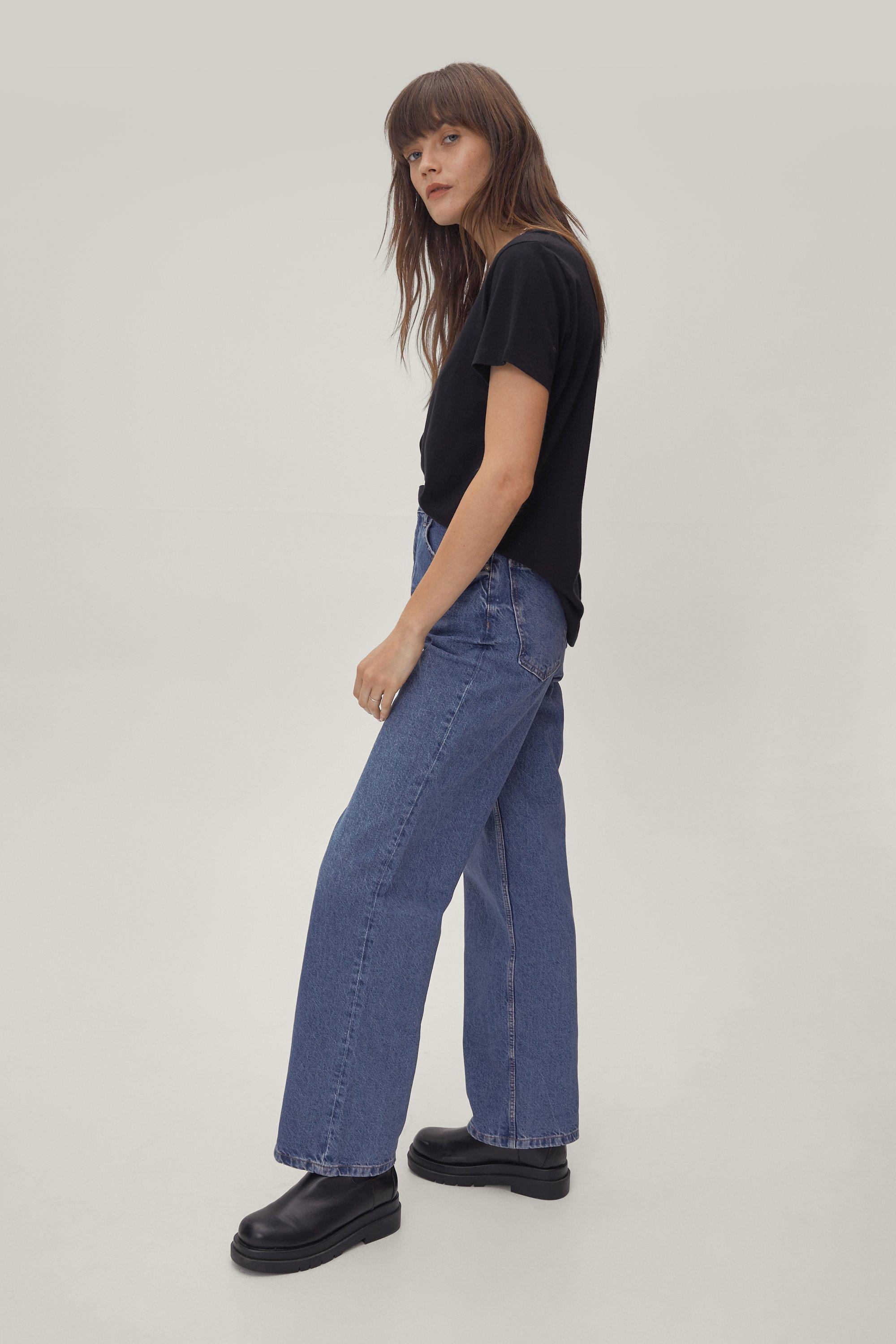 Boohoo straight 2024 leg jeans