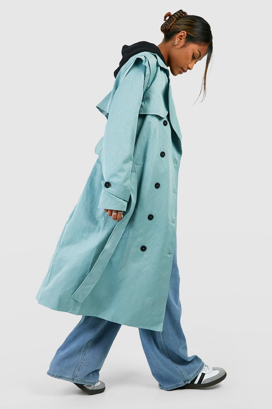 Trench oversize, Dusty blue image number 1