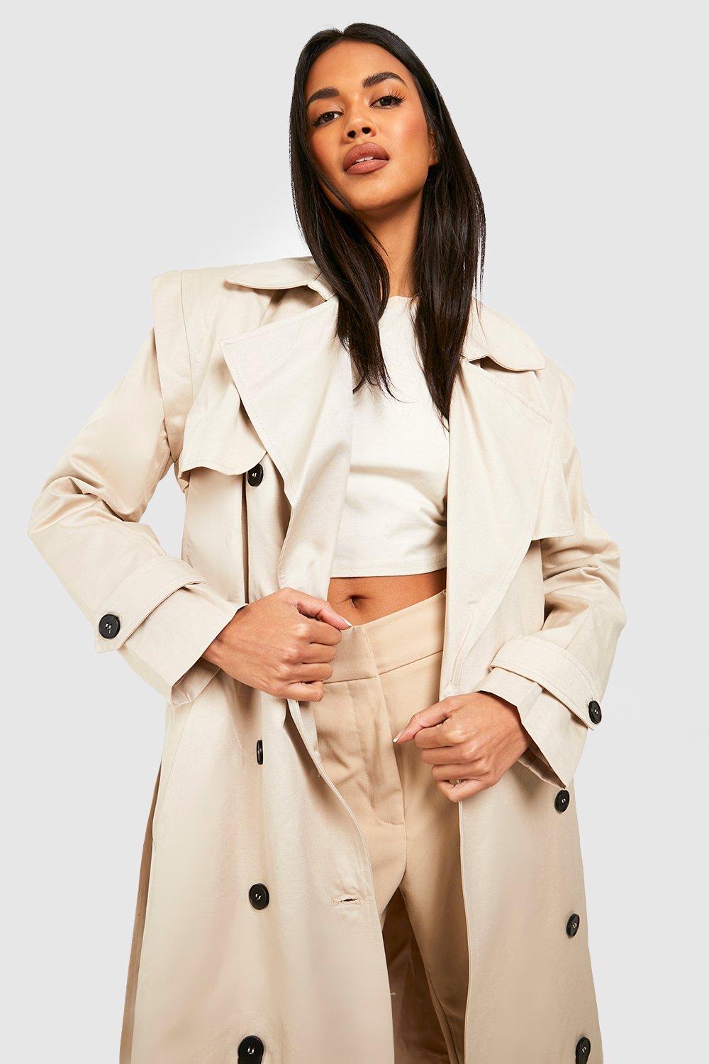 Stone store trench coat