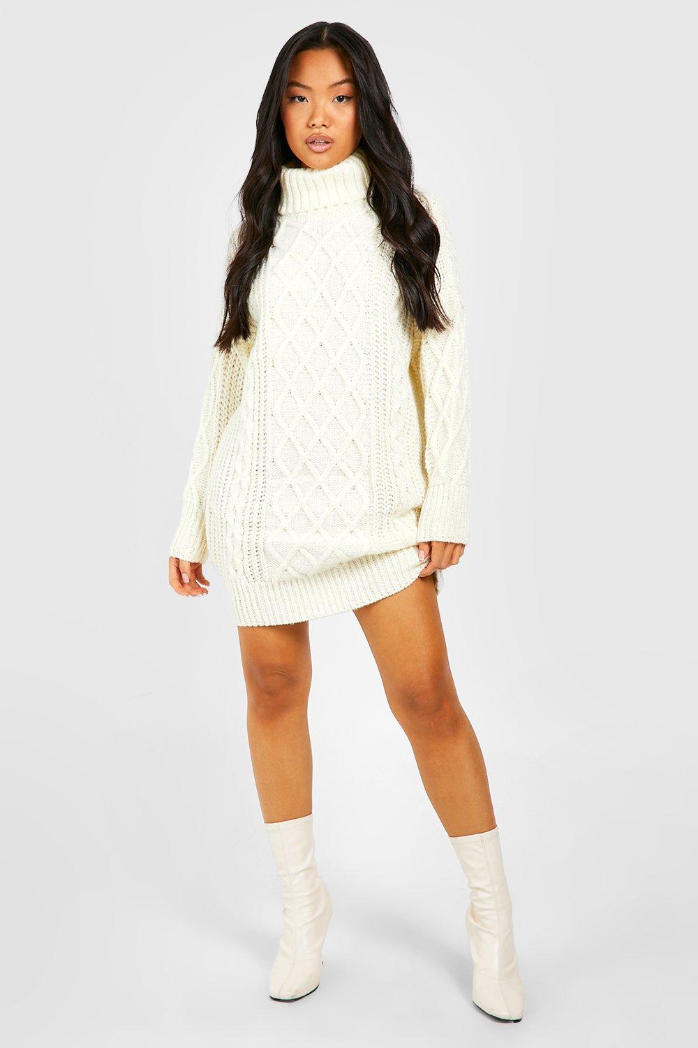 Petite knitted 2025 jumper dress