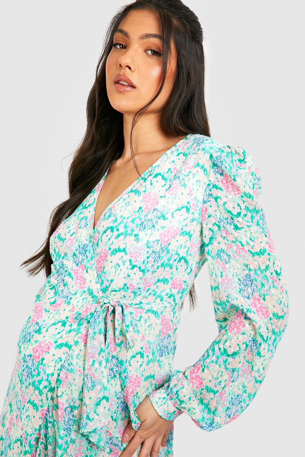 Boohoo maternity cheap wrap dress