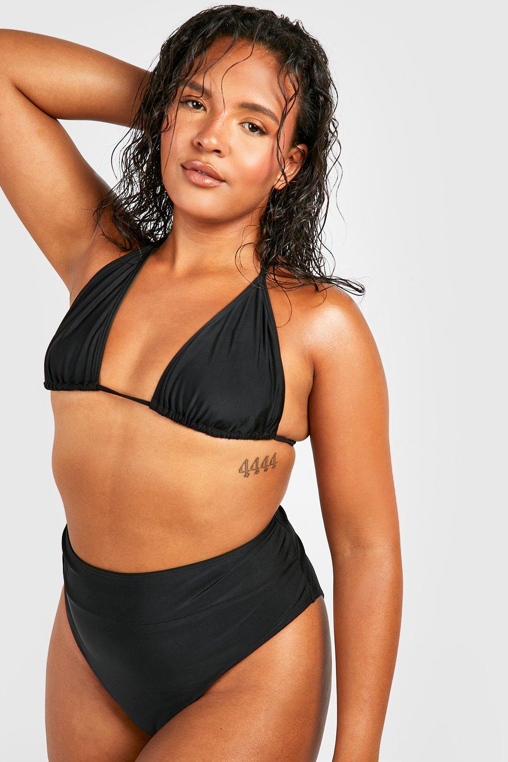 Boohoo black cheap swimming costume