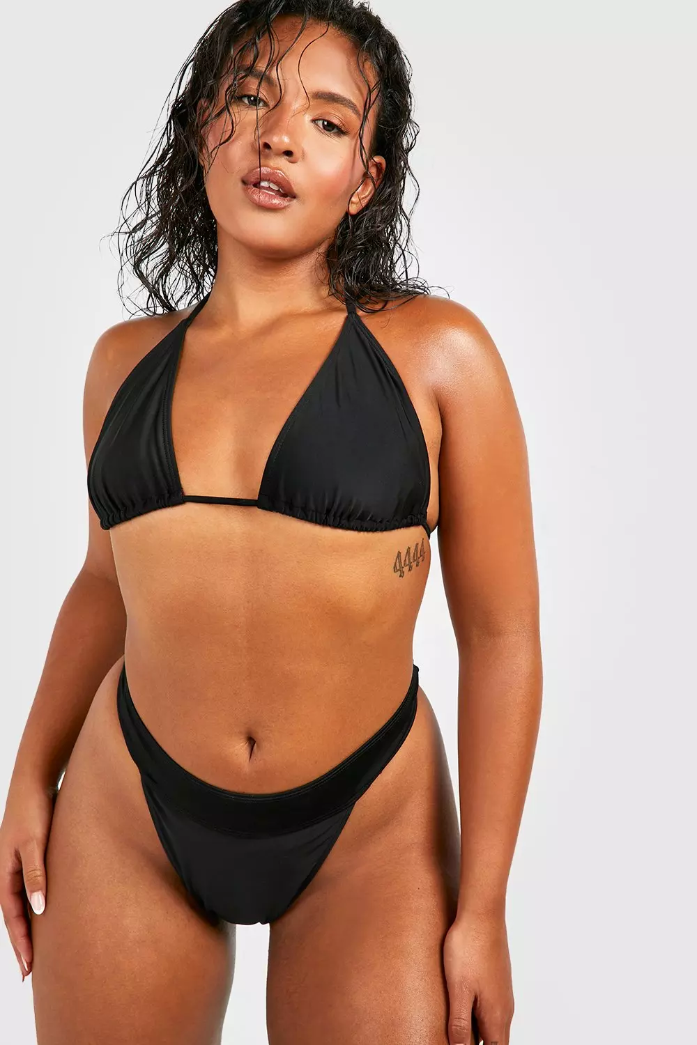 Plus Essentials High Leg Bikini Bottoms