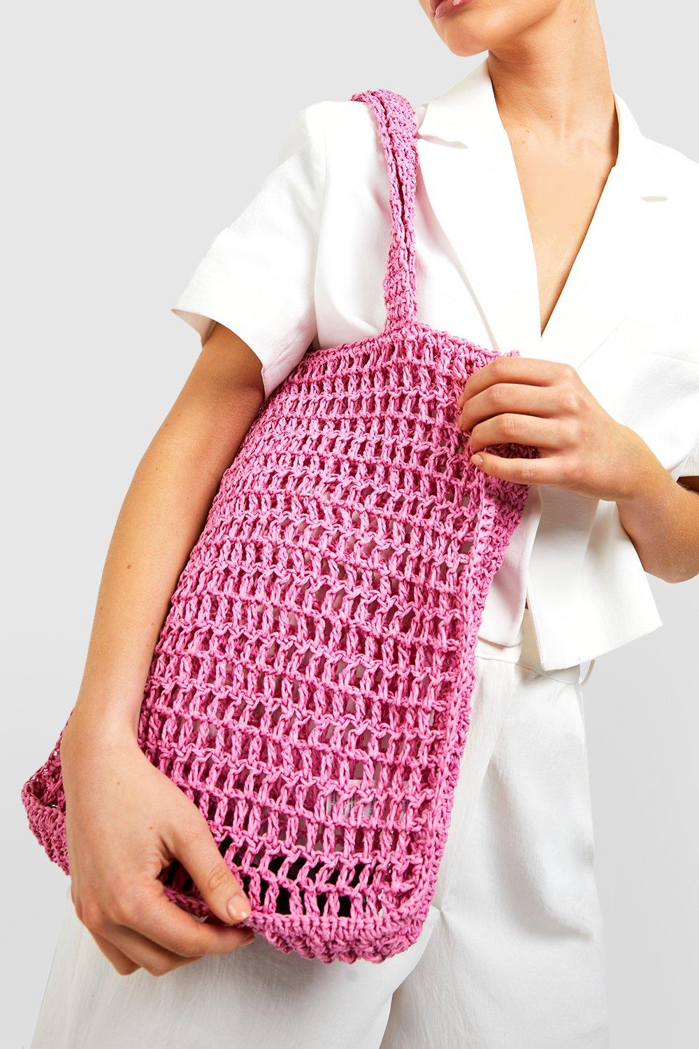 Crochet Tote Bag Boohoo UK