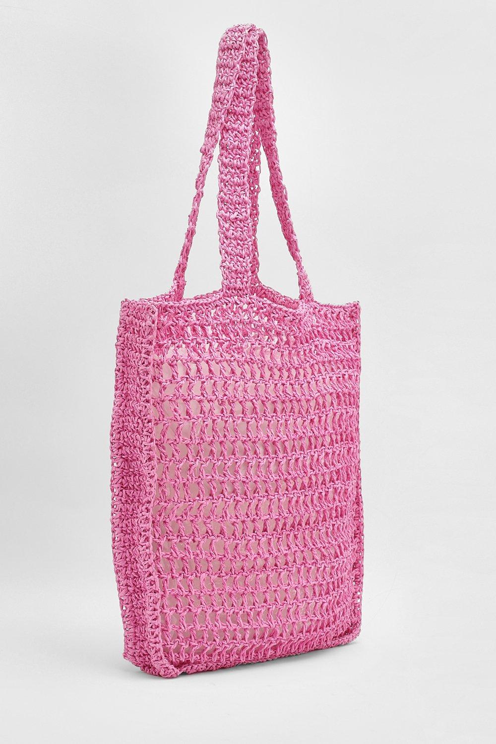 Crochet Tote Bag Boohoo UK