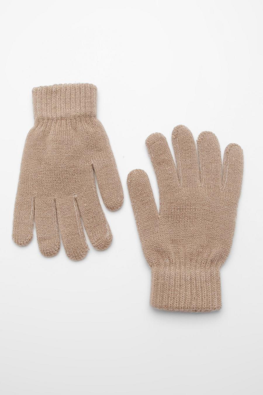 Tan brown Basic Gloves 