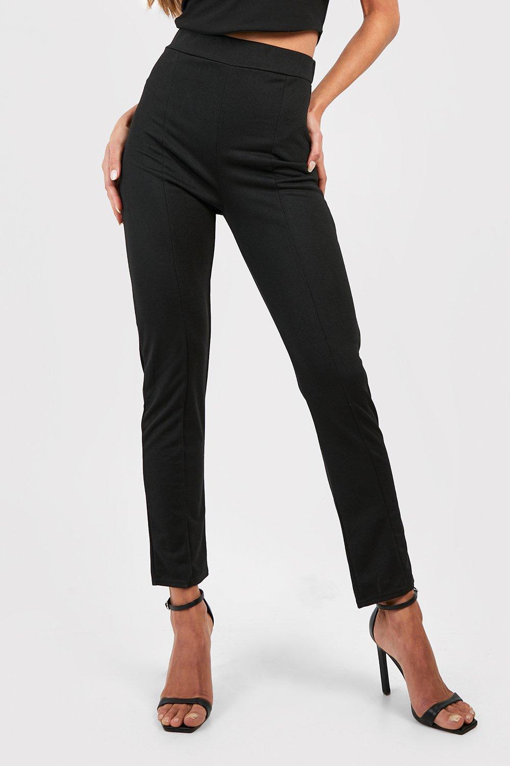 Tapered-Leg High-Rise Pants, Regular