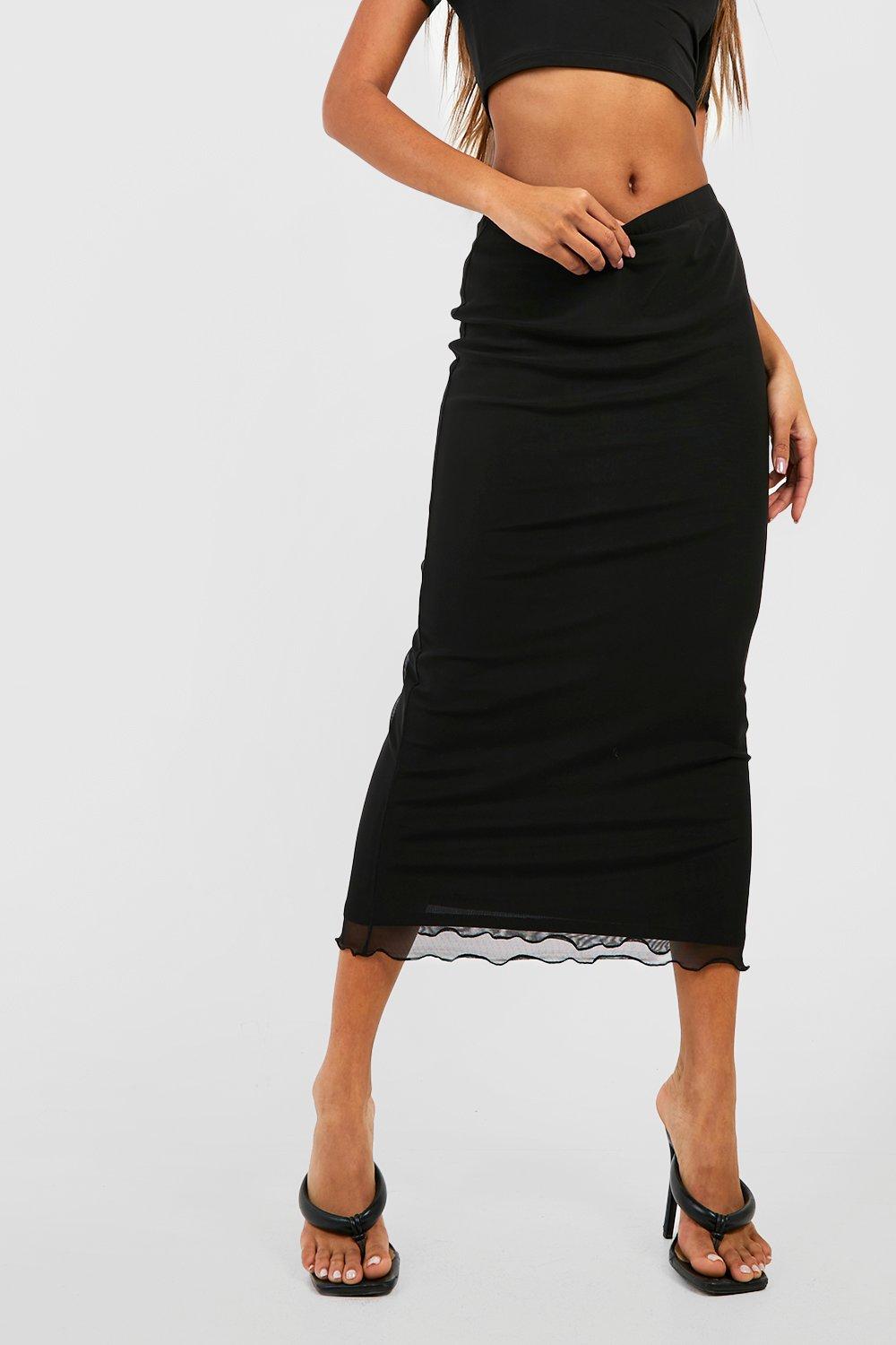 Pencil 2024 skirt boohoo