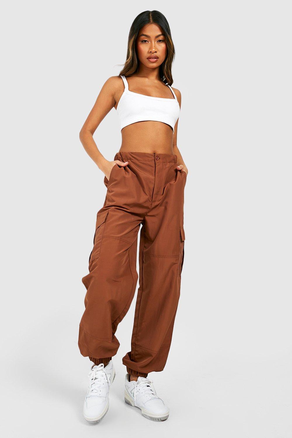 Tall Low Rise Elasticated Waist Parachute Trouser