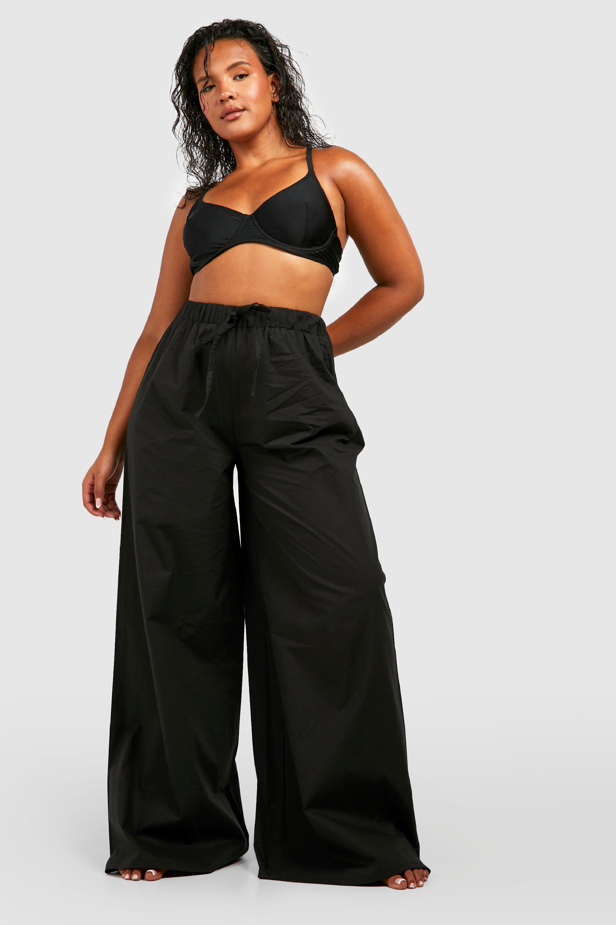 Plus Size Woven Summer Pants