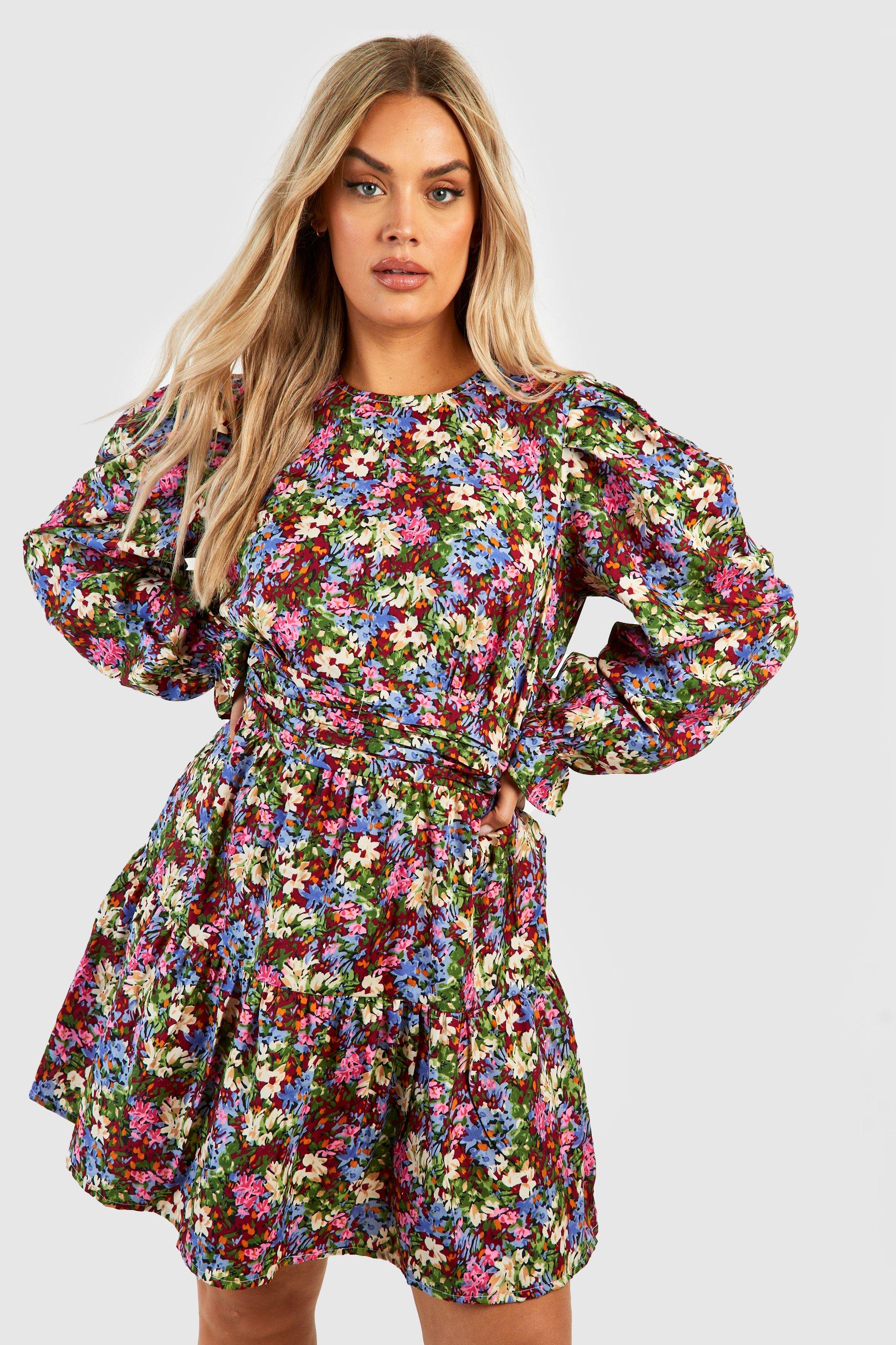 Robe patineuse fleurie hotsell