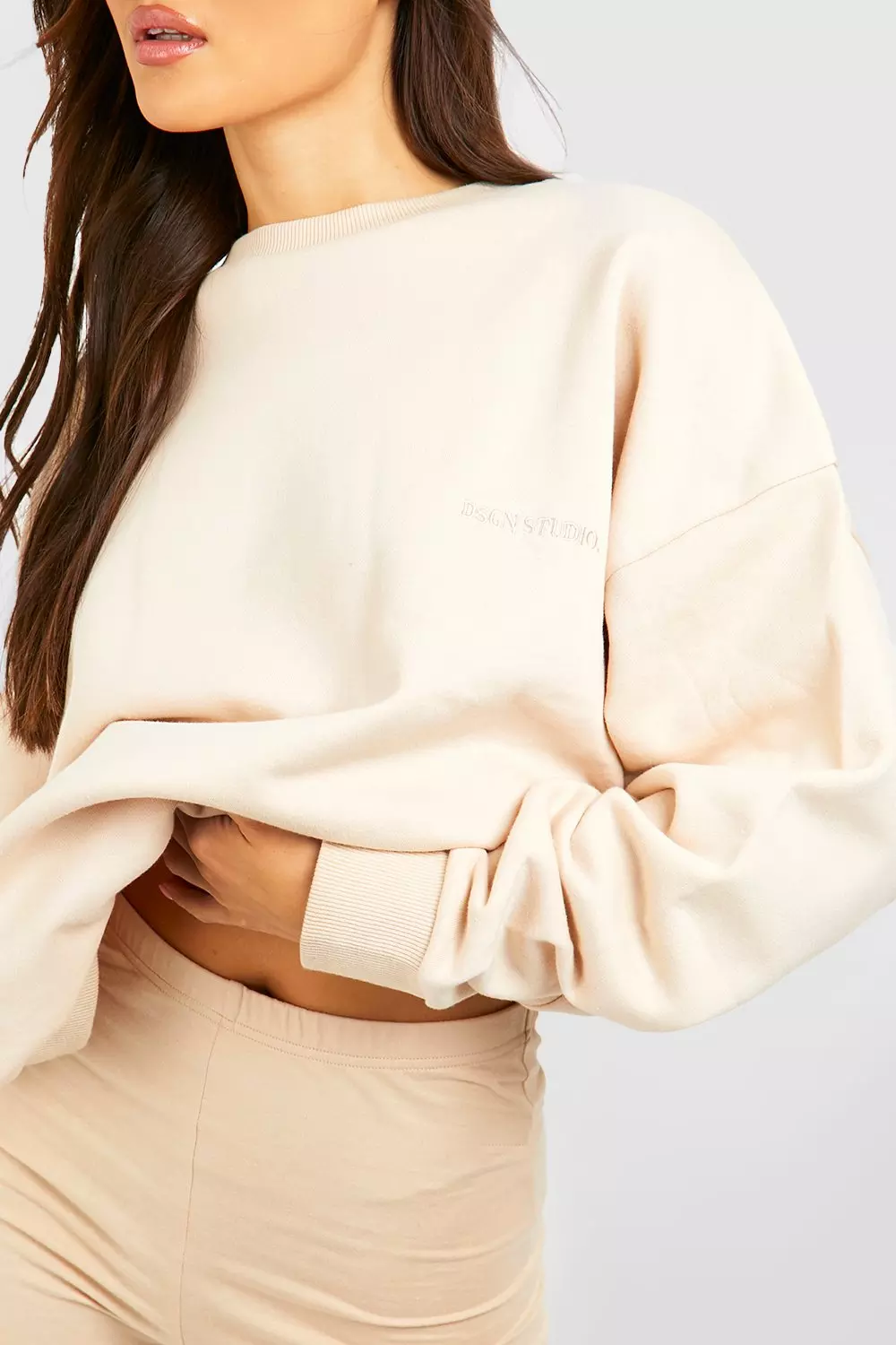 Stone Dsgn Studio Oversized Sweater And Cycling Short Set  alternative image