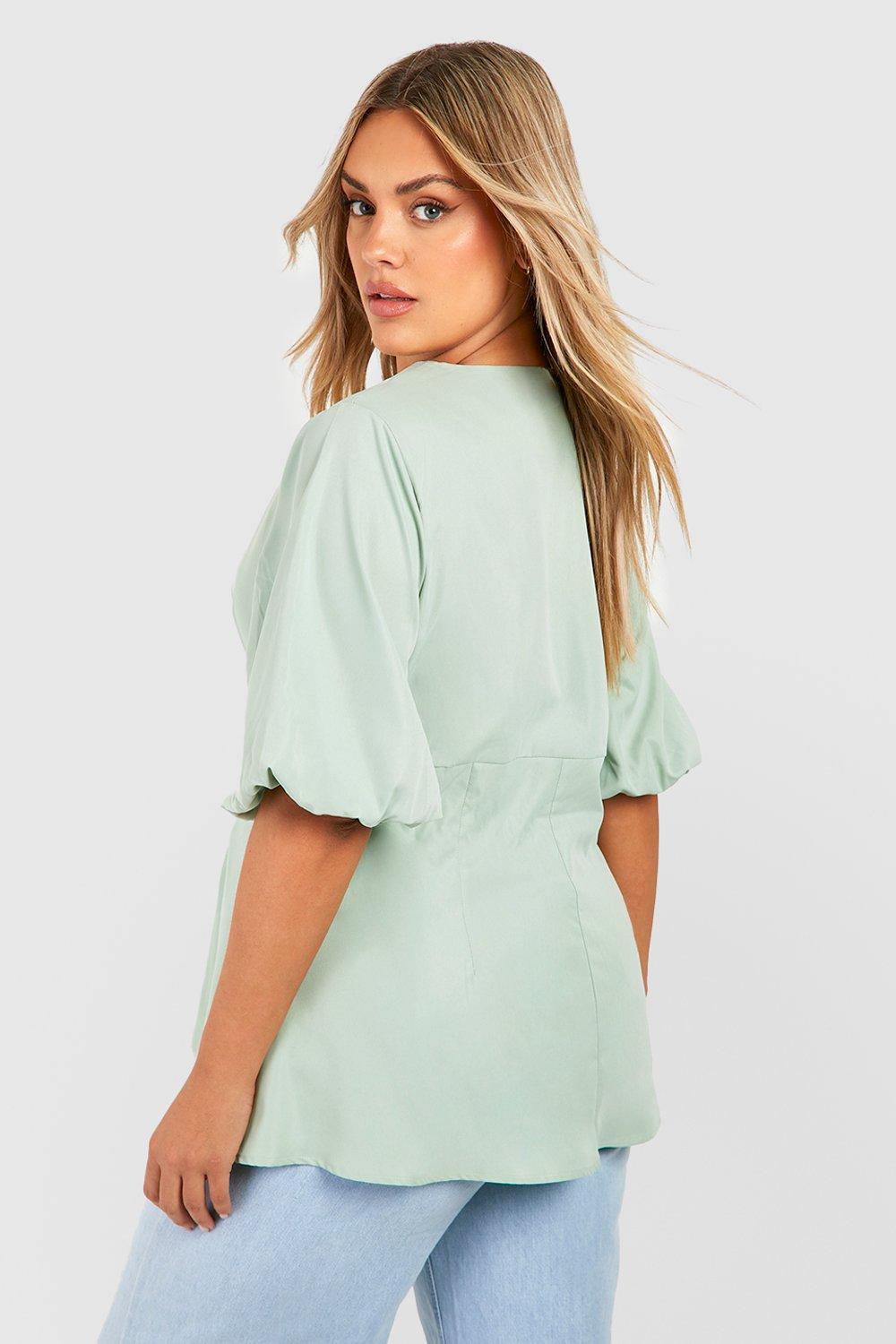 V neck hot sale smock top