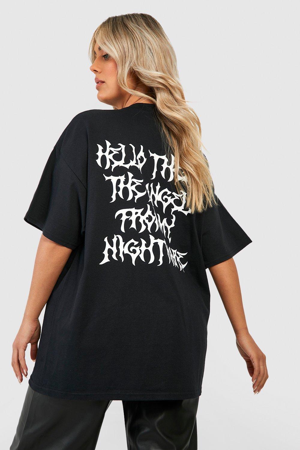 T shirt oversize femme noir new arrivals