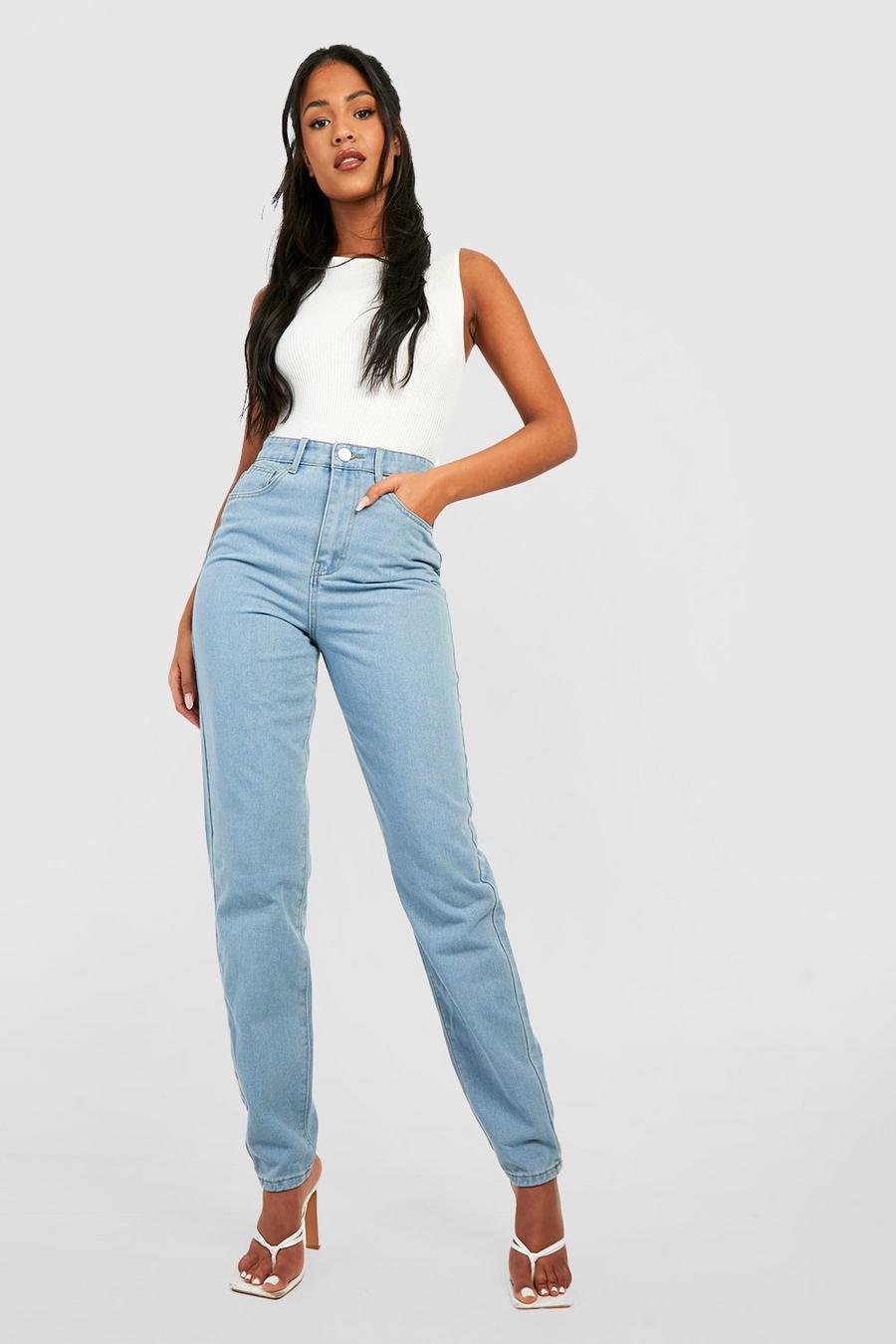 Buy Friends Like These Mid Blue Tall High Waisted Jeggings from Next USA