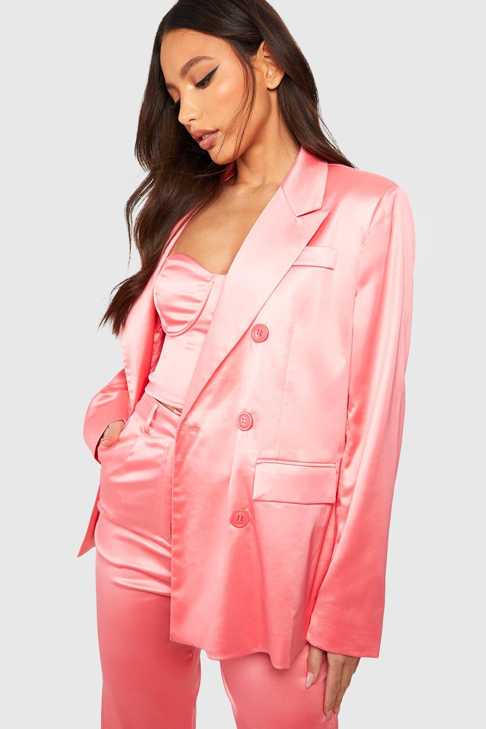 Satin Oversized Blazer